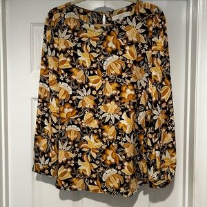 LOFT flowered blouse.